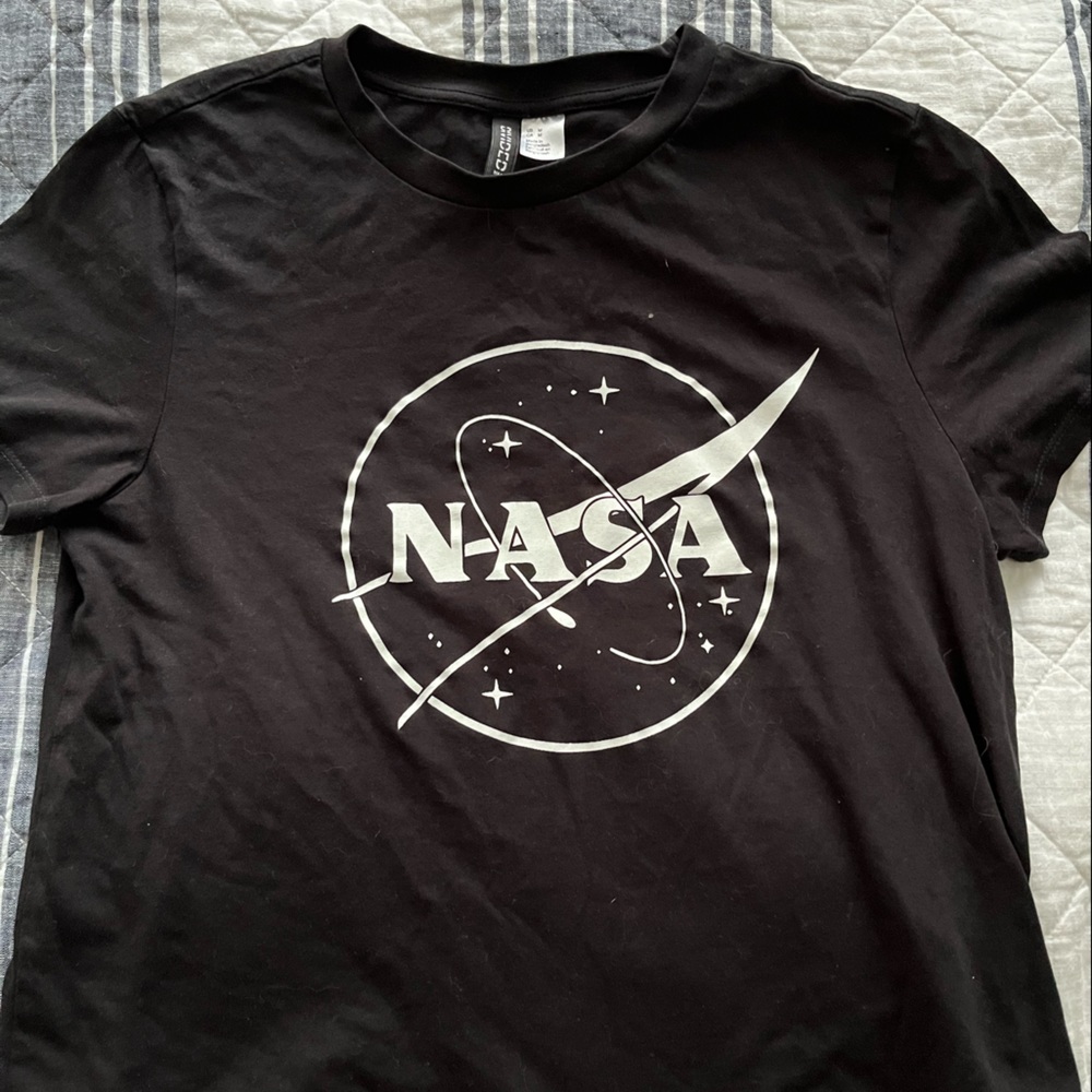 Divided NASA crop top